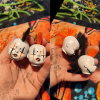 Image 2 of Mohawk doll head earrings 