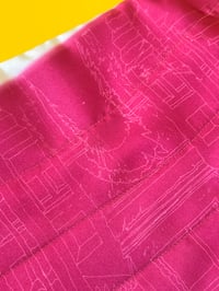 Image 5 of Somnium x Celestial Collections: Medium/Large Pink Book Bag with Portal Print and Sigil Button