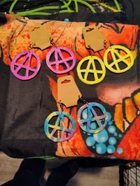 Image 1 of Handmade anarchy earrings 
