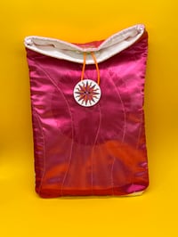 Image 1 of Somnium x Celestial Collections: Small/Medium Book Bag with Geometric Print and Star Button