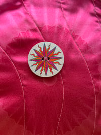 Image 3 of Somnium x Celestial Collections: Small/Medium Book Bag with Geometric Print and Star Button