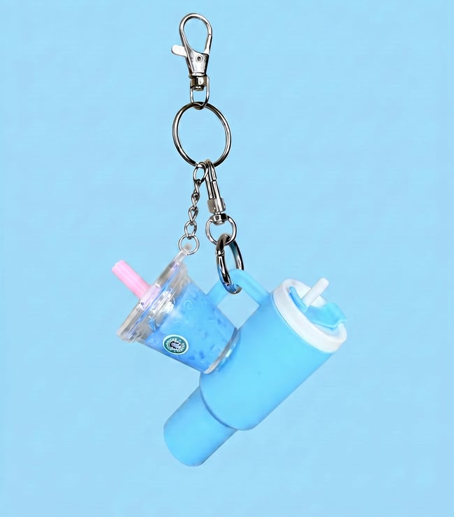 Blue Refresher Tumblr Keychain 