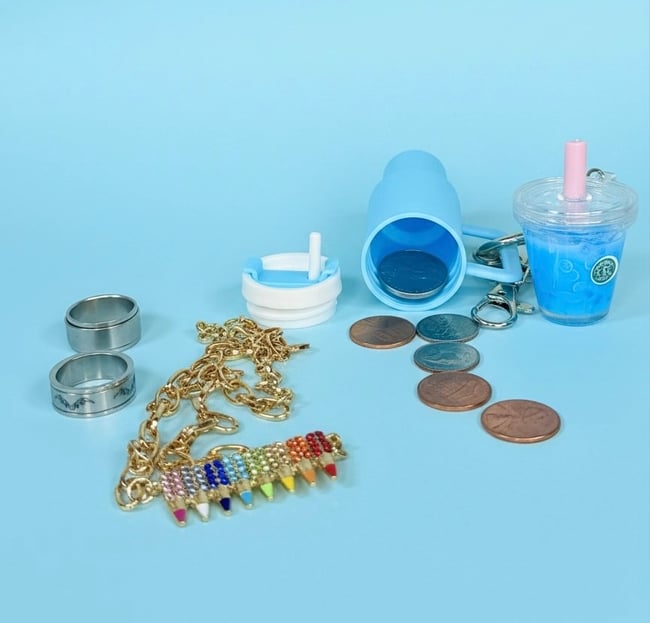 Blue Refresher Tumblr Keychain 