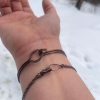 Image 3 of Pure handmade unisex copper bracelets 