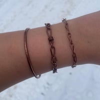 Image 1 of Pure handmade unisex copper bracelets 