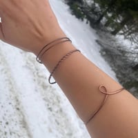 Image 2 of Pure handmade unisex copper bracelets 