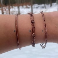 Image 5 of Pure handmade unisex copper bracelets 