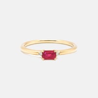 Image 1 of  Mini Sparkling Ruby Ring