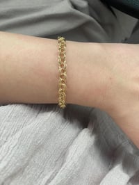 Image 3 of Interlocked handmade unisex bracelet 