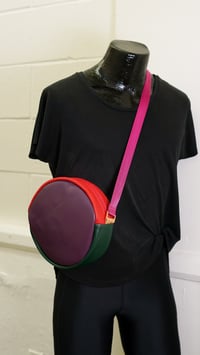 Image 1 of Colorblock Winnie Handbag with Pink Strap