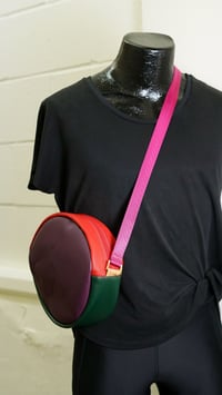 Image 2 of Colorblock Winnie Handbag with Pink Strap