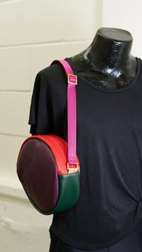 Image 4 of Colorblock Winnie Handbag with Pink Strap