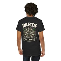 Image 3 of Bold Darts T‑Shirt – Funny Dartboard Player Tee for League & Bar Game Fans