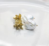 Image 2 of Pearls + Orchids Earrings