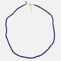 Image 1 of Starry Night Blue Lapis Bead Choker Necklace