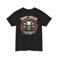 Image 1 of Dartboard Skull T‑Shirt – Bold Skull Dart Graphic Tee for Dart Players & League Nights