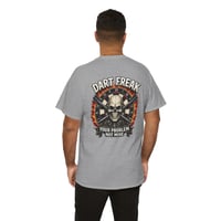Image 3 of Dartboard Skull T‑Shirt – Bold Skull Dart Graphic Tee for Dart Players & League Nights