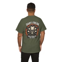 Image 4 of Dartboard Skull T‑Shirt – Bold Skull Dart Graphic Tee for Dart Players & League Nights