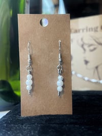 Image 4 of Faux pearl and stainless steel necklace, bracelet and earrings set
