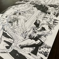 Image 3 of Escape from Snake Mountain Original Art