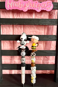 Image 2 of Snoopy and Charlie Brown beaded pen ✨