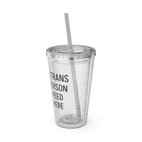 Image 1 of A Trans Person Peed Here - Tumbler
