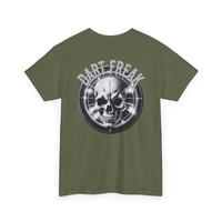 Image 3 of Dart Freak T-shirt – Skull Dartboard Graphic Tee for Dart Players