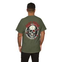Image 5 of Dart Freak Graphic T‑Shirt – Bold Dartboard Skull Design for Dart Players-b789378e