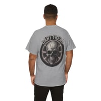 Image 3 of Dart Freak Skull T‑Shirt – Bold Dartboard Target Graphic Tee for Dart Players