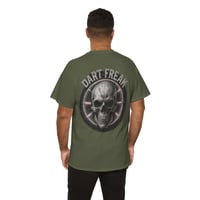 Image 4 of Dart Freak Skull T‑Shirt – Bold Dartboard Target Graphic Tee for Dart Players