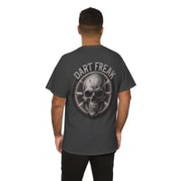 Image 5 of Dart Freak Skull T‑Shirt – Bold Dartboard Target Graphic Tee for Dart Players