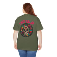 Image 4 of Dart Freak T‑Shirt – Colorful Skull Dartboard Graphic Tee for Dart Players
