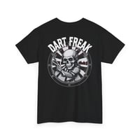 Image 1 of Dart Freak Skull T‑Shirt Dartboard Graphic Tee for Dart Players & League Nights