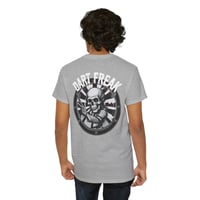 Image 3 of Dart Freak Skull T‑Shirt Dartboard Graphic Tee for Dart Players & League Nights