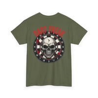 Image 3 of Dart Freak Skull T‑Shirt – Bold Skeleton Dartboard Graphic Tee for Dart Players & League Nights