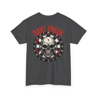 Image 4 of Dart Freak Skull T‑Shirt – Bold Skeleton Dartboard Graphic Tee for Dart Players & League Nights