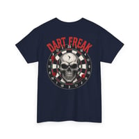 Image 5 of Dart Freak Skull T‑Shirt – Bold Skeleton Dartboard Graphic Tee for Dart Players & League Nights