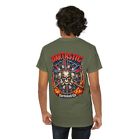 Image 5 of Dartboard Skull Flame Tee — Bold Fiery Shirt for Dart Players