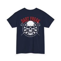 Image 4 of Dart Freak Skull T‑Shirt – Dartboard Graphic Shirt for Dart Players & League Nights