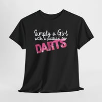 Image 1 of Girls Darts Passion Tee Bold Pink Sport Shirt for Dart Lovers