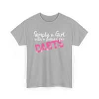 Image 3 of Girls Darts Passion Tee Bold Pink Sport Shirt for Dart Lovers