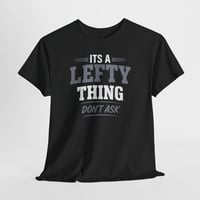 Image 1 of Lefthanded Tee – Lefty Southpaw T‑Shirt, Unisex Cotton Graphic Tee, Unique Gift for Lefties