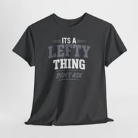 Image 3 of Lefthanded Tee – Lefty Southpaw T‑Shirt, Unisex Cotton Graphic Tee, Unique Gift for Lefties