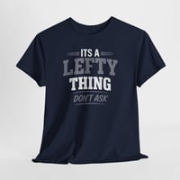 Image 4 of Lefthanded Tee – Lefty Southpaw T‑Shirt, Unisex Cotton Graphic Tee, Unique Gift for Lefties