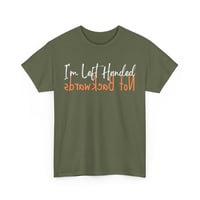 Image 4 of Left‑Handed Funny T‑Shirt – “Not Backwards” Reversed Text Graphic Tee