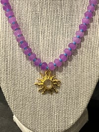 Image 3 of The “sunburst” charm necklace