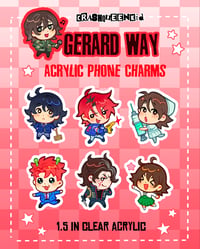 Image 1 of PREORDER Gerard Way Phone Charms