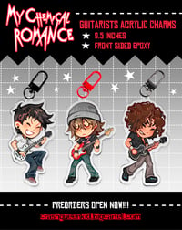 Image 1 of PREORDER MCR Guitarist Acrylic Charms