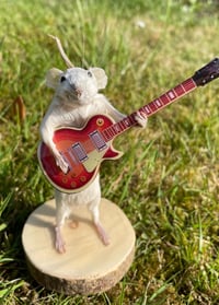 Image 1 of Melody Minimus, Taxidermy Mouse Playing the Guitar