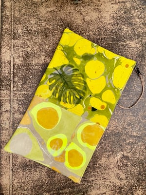 Image of hand marbled one of a kind pouch - no. 03